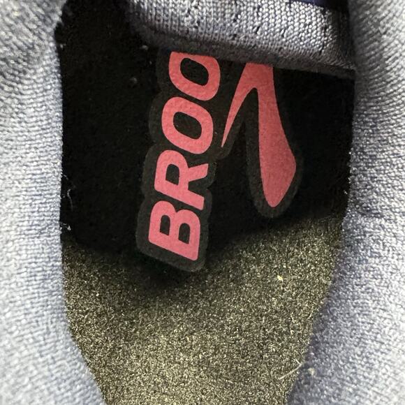 Brooks Divide 5 Shoes Womens Size 9.5 Blue Pink Lace Up Trail Running Sneakers - Picture 7 of 10